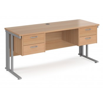 Shallow Desks with Pedestals